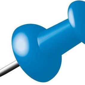 Push pins - Blauw - 100 stuks