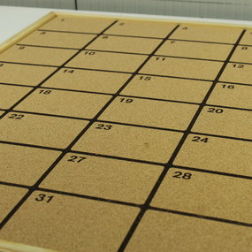 Prikbord - Kalender - 60 x 80cm - ACTIE