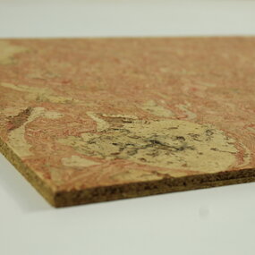 Ongelakte plak kurkvloer - Twist Red - 60x30cm - 8mm - PARTIJ 13,86m²