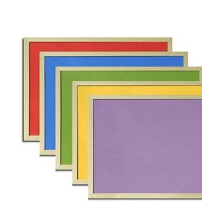 Kurk prikbord - houten lijst - 100 x 150 - GEEL- BESCHADIGD