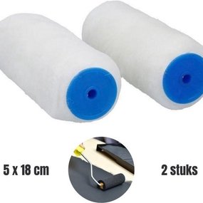 2 lijmrollers zonder beugel - 18cm t.b.v. contactlijm