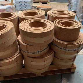 RESTPARTIJ - Kurk op rol  - 10mm dik - 25cm breed - +/- 2.5m lang