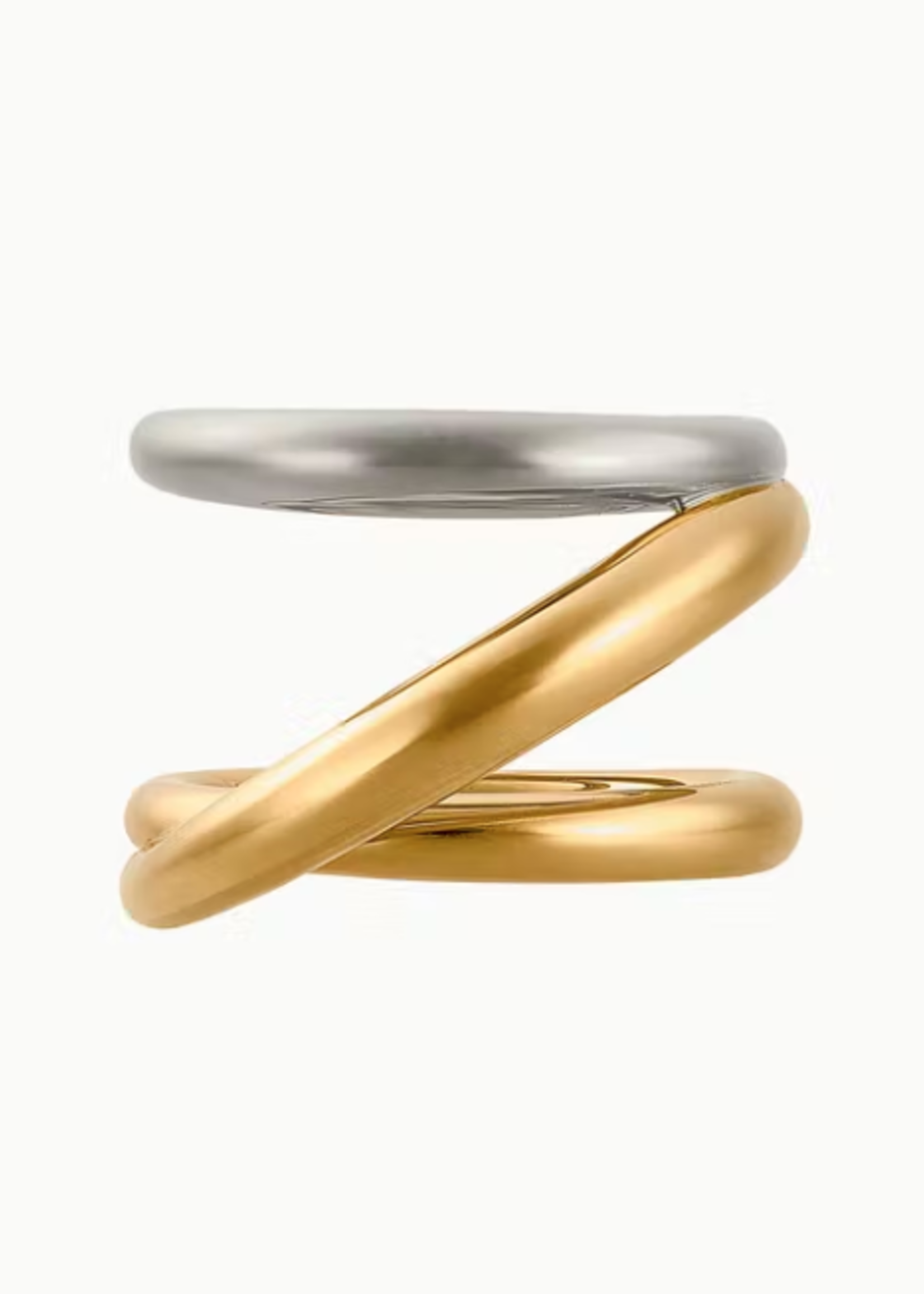Charlotte Chesnais Charlotte Chesnais Ring, Multi, Triplet Silver Coated 18K Gold Ring in Vermeil & Silver