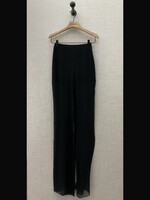 Nensi Dojaka Nensi Dojaka Pants, Black, Flared Sheer Tailored Transparent Trousers