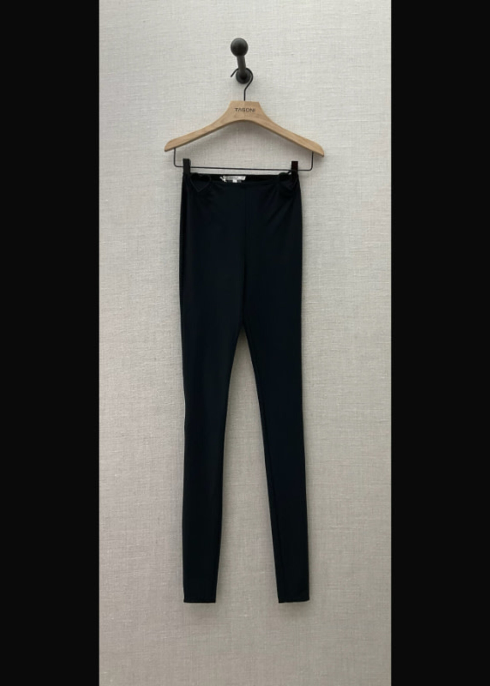 Nensi Dojaka Nensi Dojaka Pants, Black, Elastic Leggings w/ Hip Heart Detail