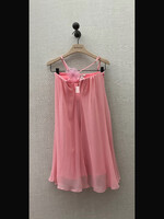 Nensi Dojaka Nensi Dojaka Dress, Pink, Sleeveless Bustier Flower Layered Mini Dress in Blossom w/ Flower Detail