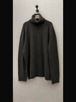 Raf Simons Raf Simons Sweater, Brown, Wool Turtle Neck Oversized Pullover in Bronze Brown w/ Gloves on Elbows