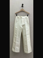 Destree Destree Trousers, White, Yoshi Smart High Waisted Flared Pants w/ Pleats