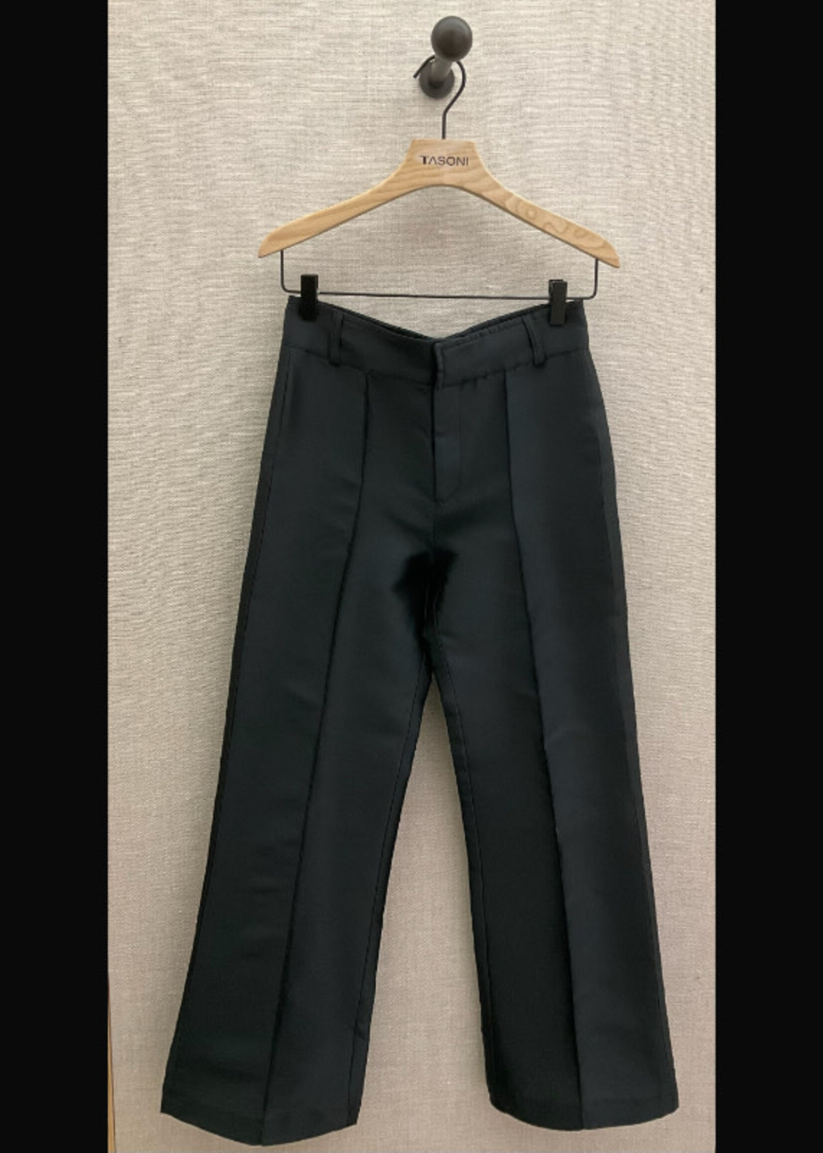 Destree Destree Trousers, Black, Yoshi Smart High Waisted Flared Pants w/ Pleats