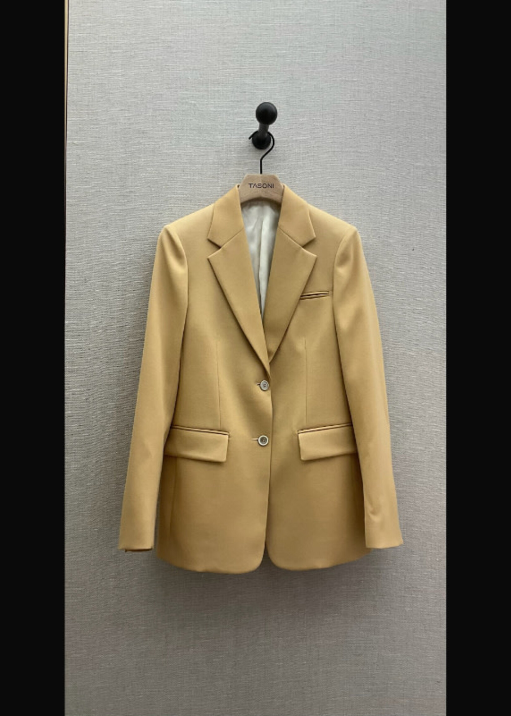 Lanvin Lanvin Jacket, Yellow, Wool Single Breasted Button Up Blazer In Egg Shell