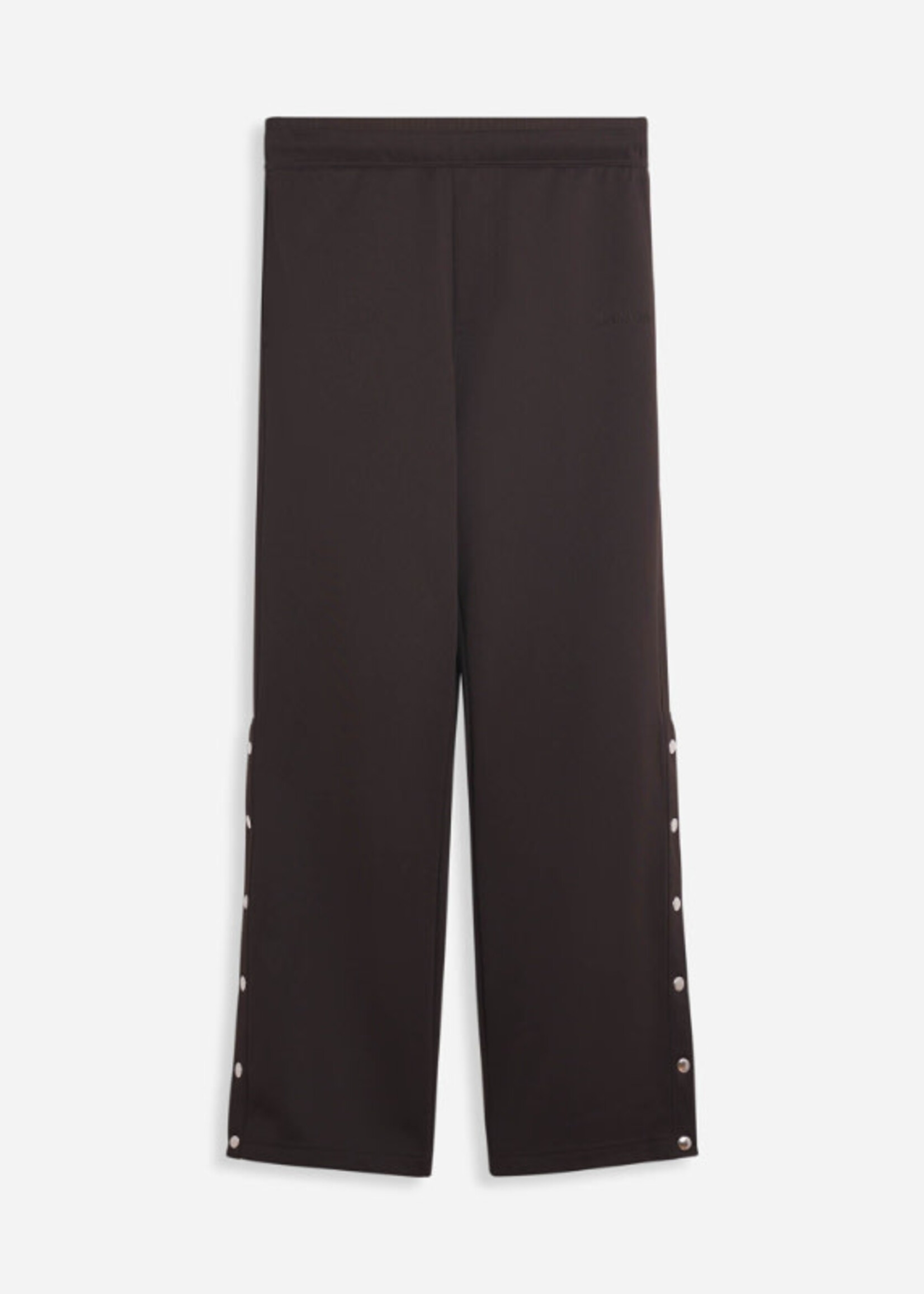Lanvin Lanvin Trousers, Brown, Cotton Mix Drawstring Waist Tracksuit Joggers In Ebony