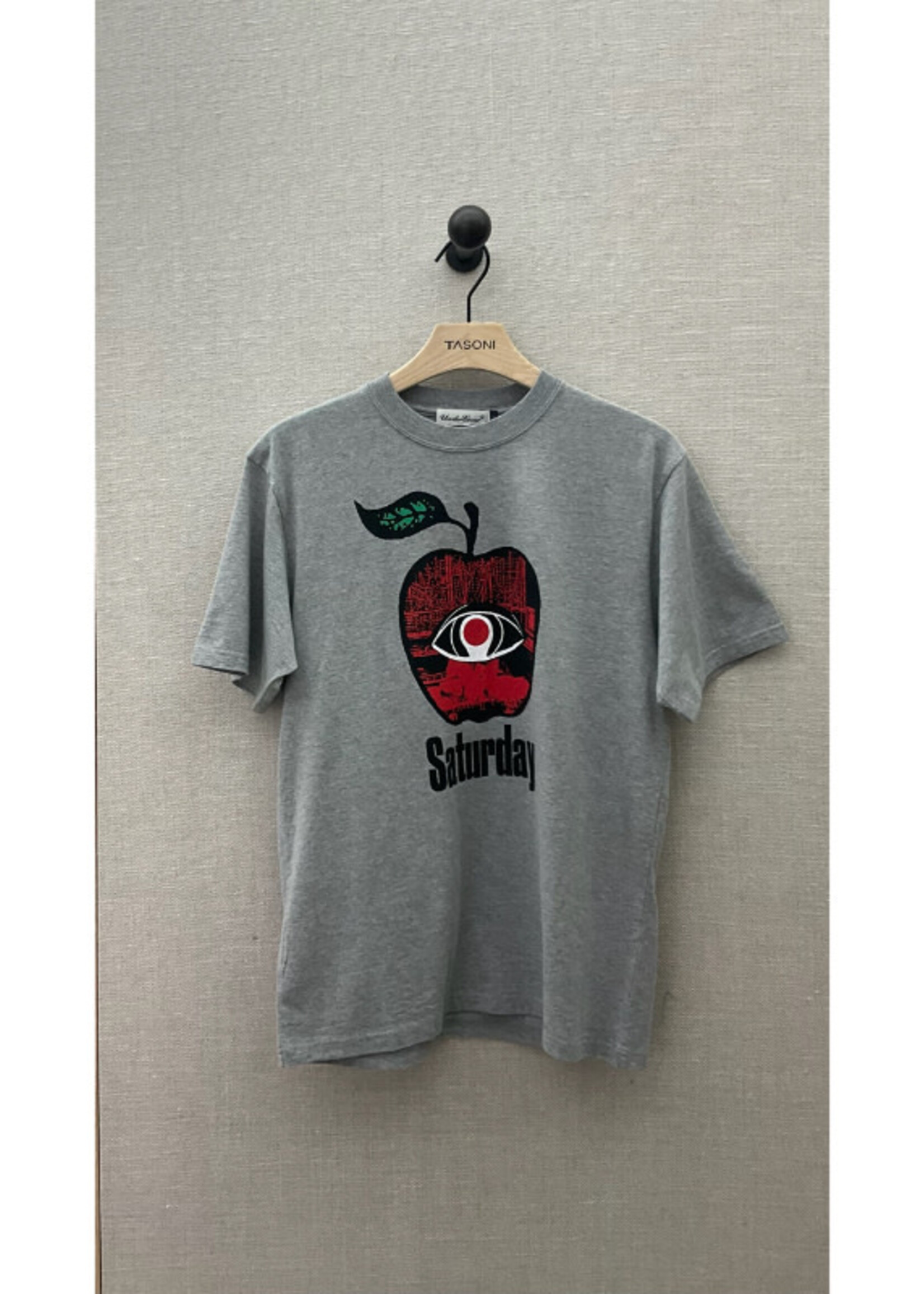 Undercover Undercover T-Shirt, Grey, Cotton Short Sleeve T-Shirt w/ Graphic Apple Print
