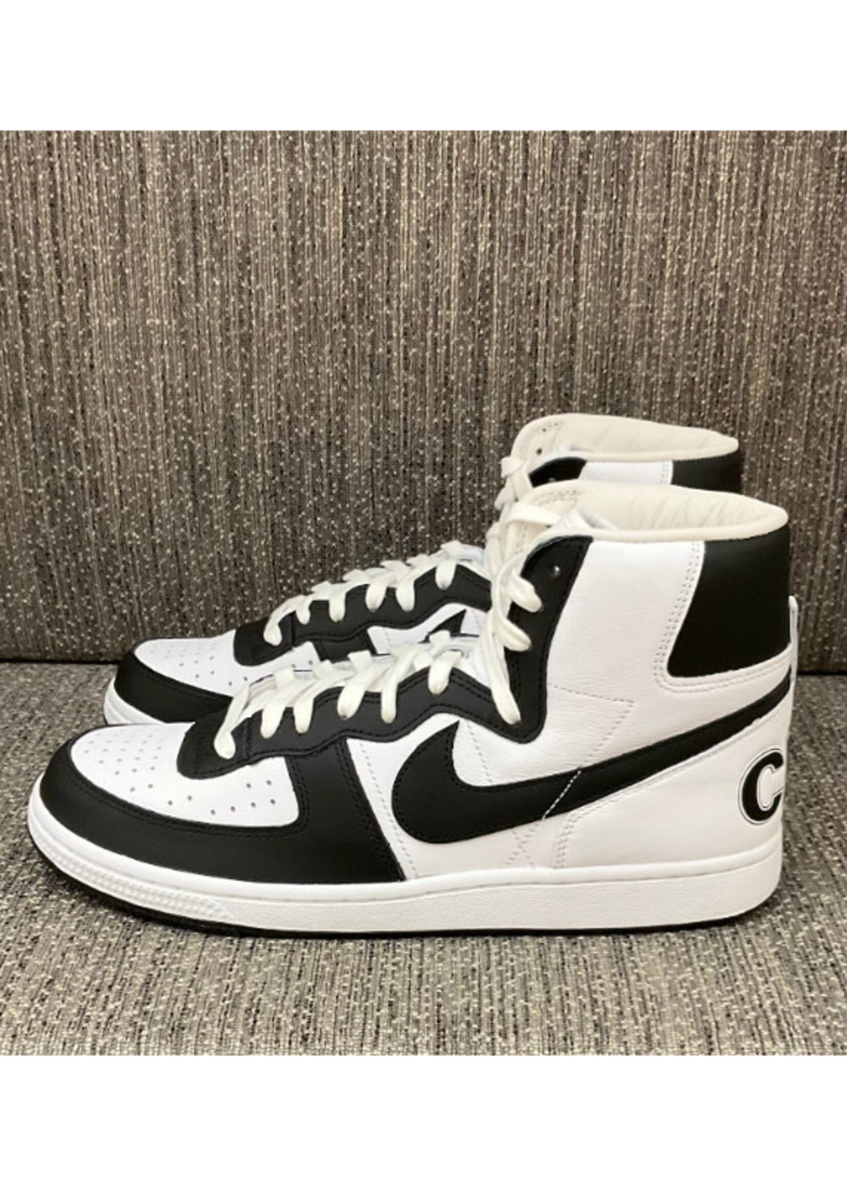 Comme des Garcons Homme Plus Comme des Garcons Homme Plus Sneakers, Multi, Nike High Top Padded Pull Tab Sneakers in White & Black