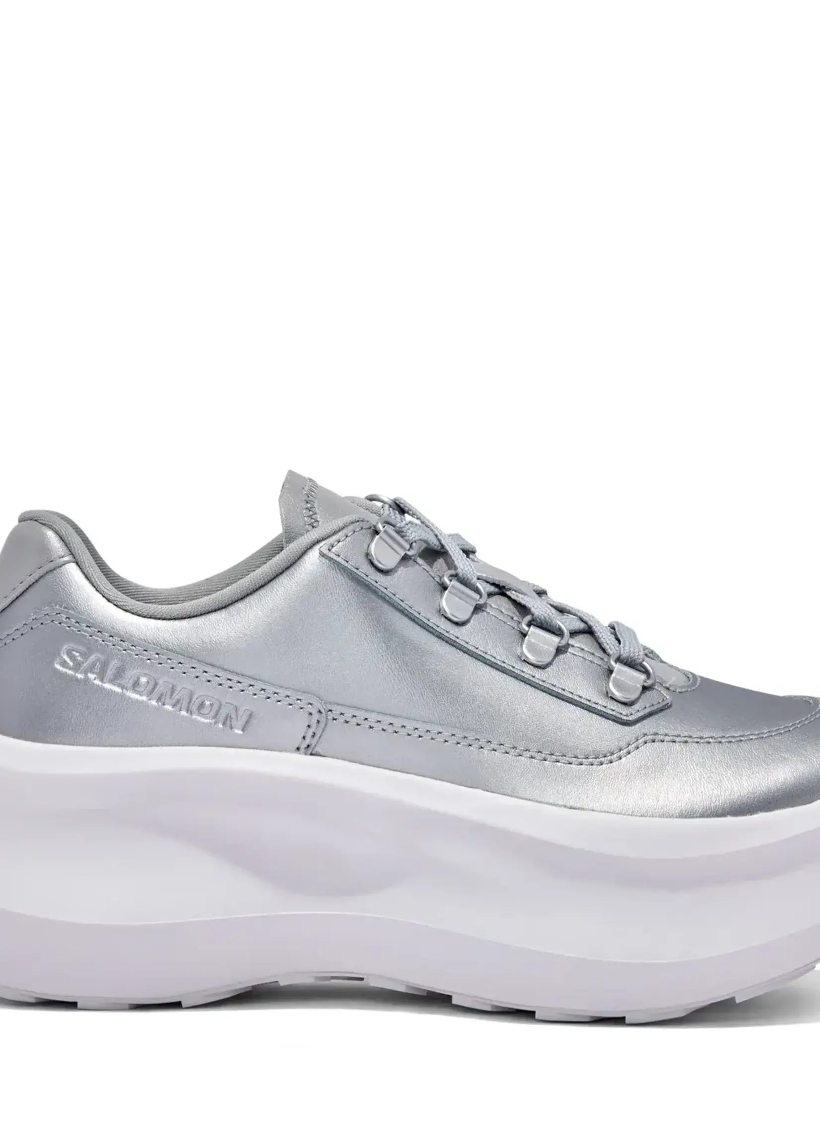 Comme des Garcons Comme des Garcons Sneakers, Silver, CDG x Salomon Limited Edition Pulsar Platform Shoes w/ Drawstring Laces