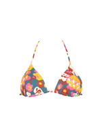 Eres Eres Swimwear, Multi, Kiwi Small Triangle Bikini Top In Imprime Flower Power