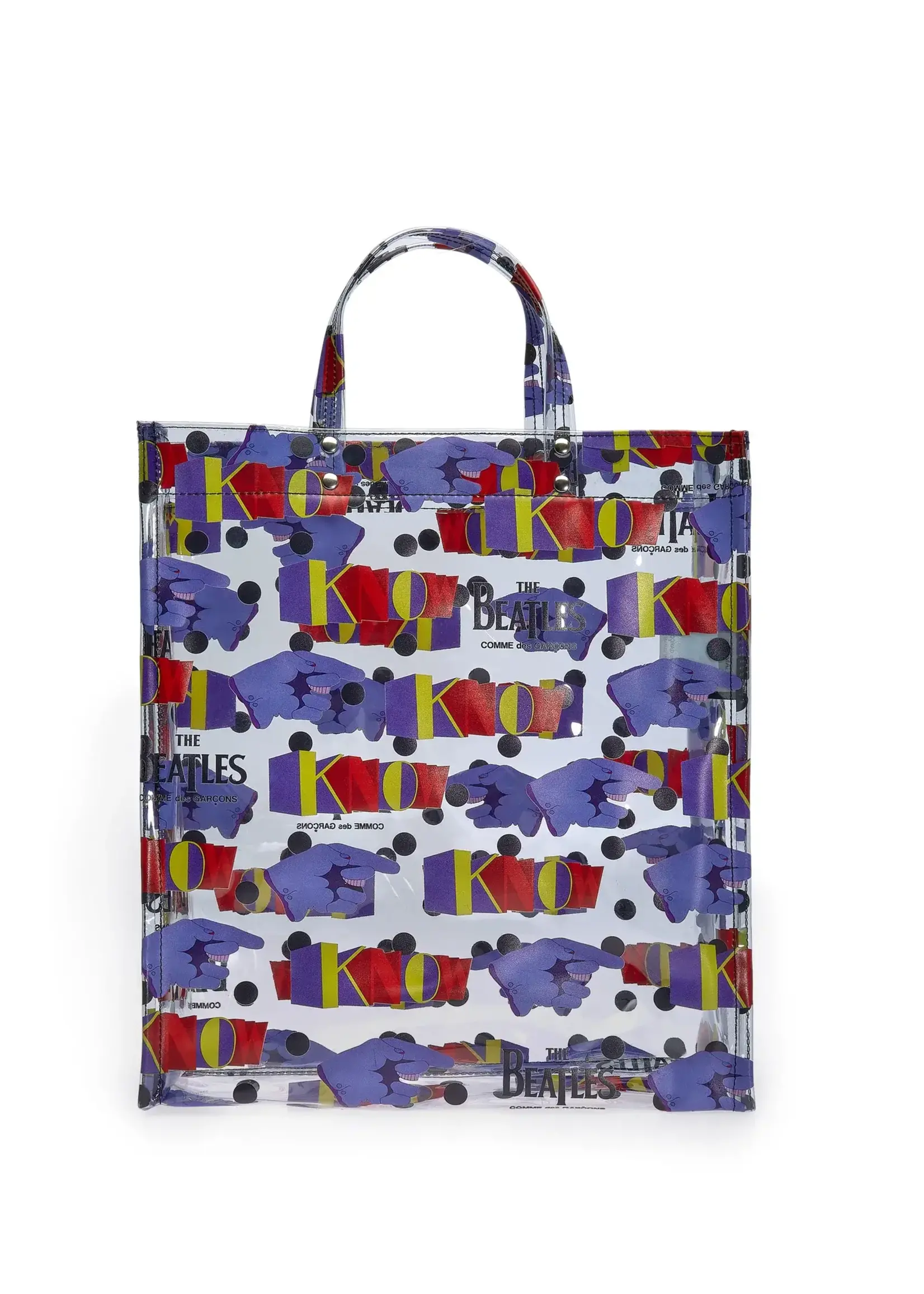 Comme des Garcons Play Comme des Garcons Play Bag, Multi, CDG Play x Beatles Tote Rectangle Bag Polka Dots in Clair w/ Know Print