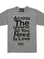 Comme des Garcons Play Comme des Garcons Play T-Shirt, Grey, CDG Play x Beatles Cotton T-Shirt Regular Fit w/ Across The Universe Print