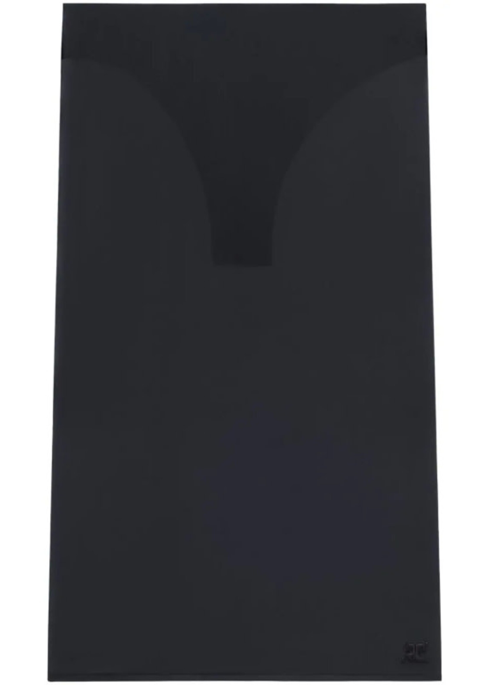 Courreges Courreges Skirt, Black, 2nd Skin Transparent Tube Skirt w/ Logo