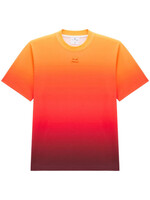 Courreges Courreges T-Shirt, Print, Cotton Crew Neck Gradient Sunset T-Shirt in Orange