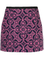Marine Serre Marine Serre Skirt, Print, Towels Pencil Mini Skirt In Oriental Fuchsia Print
