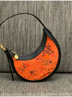 Marine Serre Marine Serre Bag, Multi, Regenerated Silk Scarves Eclipse Shape Mini Bag Mini Bag In Orangeade