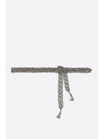 Loro Piana Loro Piana Belt, Multi, Loe Macrame Belt in White & Brown