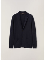 Loro Piana Loro Piana Jacket, Blue, Malfa Silk & Linen Single Breasted Knitted Blazer in Solstice Blue