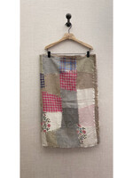 By Walid By Walid Scarf, Multi, Cashmere & Silk Wool Patches Shawl In Light Base