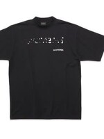 Balenciaga Balenciaga T-Shirt, Multi, Cotton Regular Fit Crew Neck w/ White Print