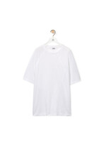 Loewe Loewe T-Shirt, White, Cotton Oversized Crew Neck Puzzle T-Shirt