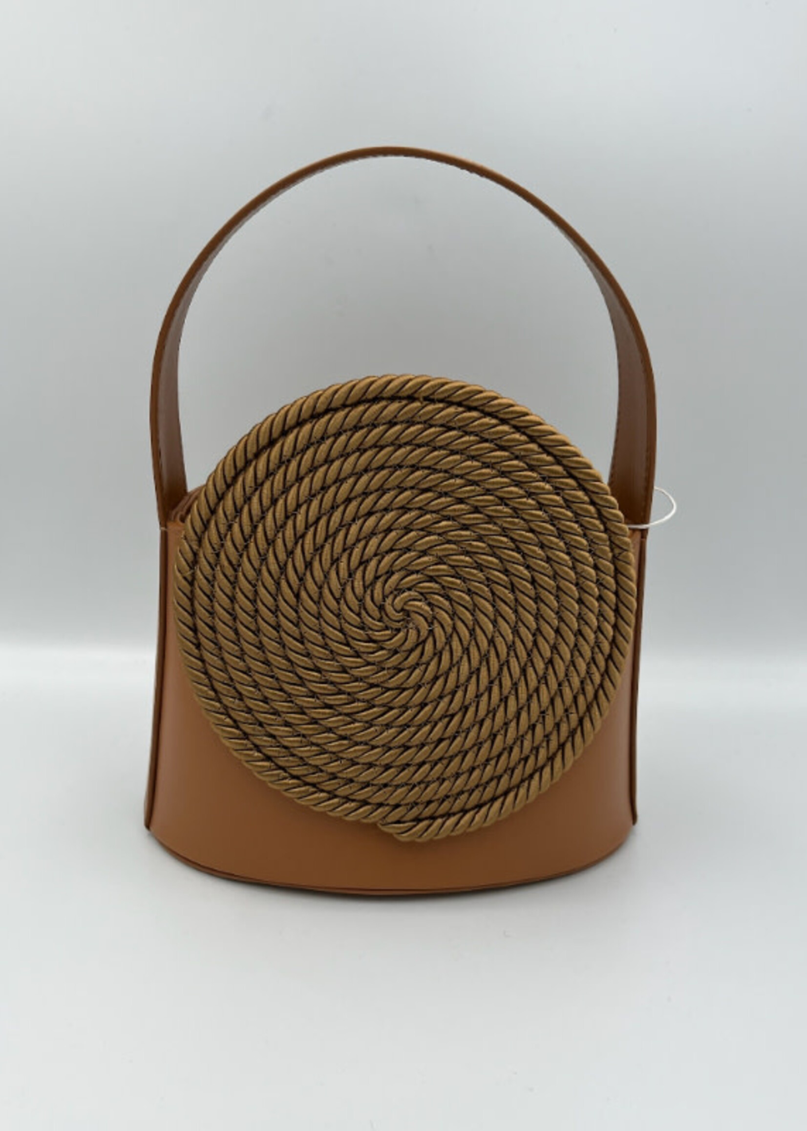 Destree Destree Bag, Brown, Gunther Calfskin Passementerie Cross-Body Bag in Tobacco w/ Top Handle