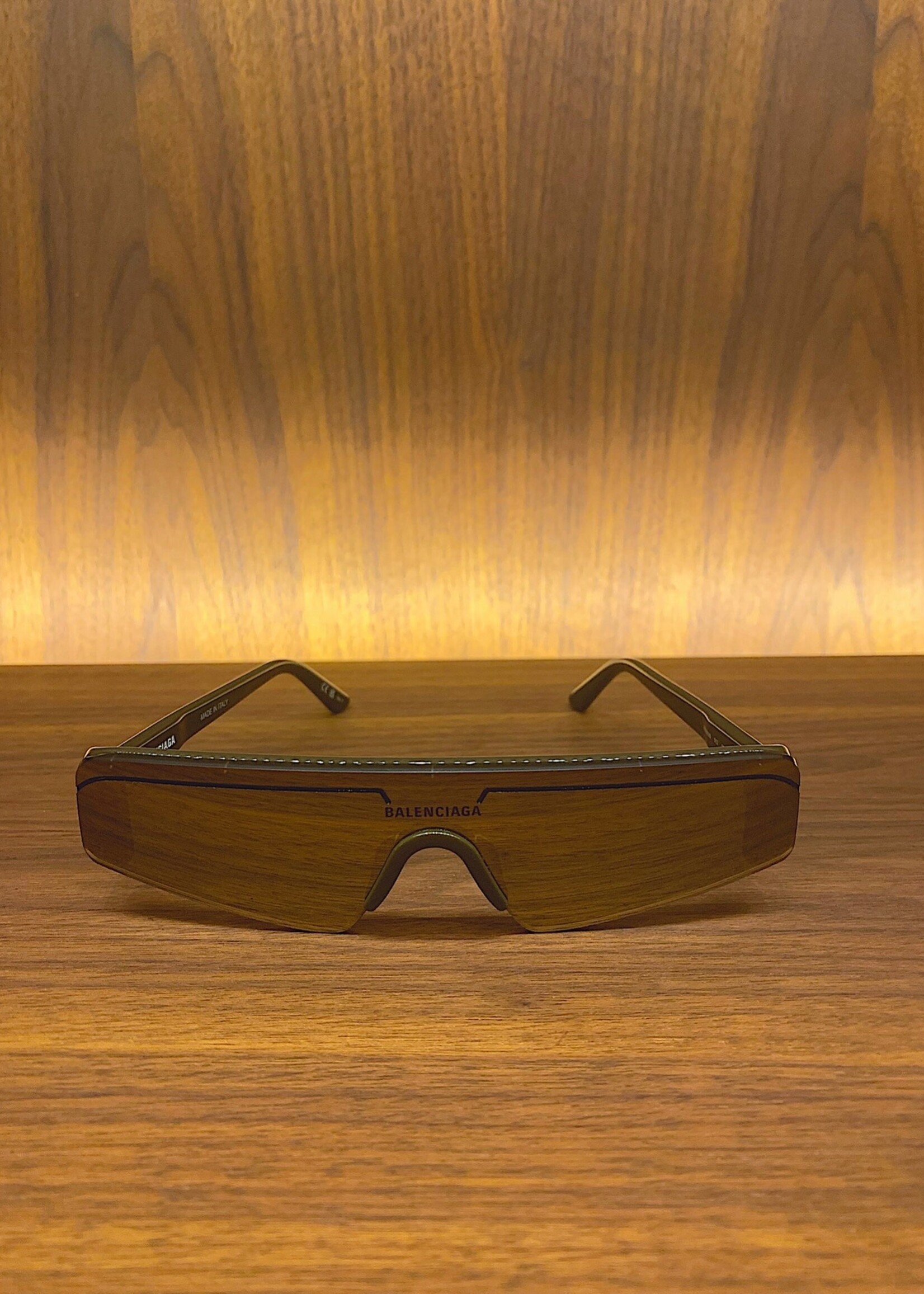 Balenciaga Balenciaga Sunglasses, Multi, Ski Rectangle Sunglasses in Brown w/ Mirror Bronze Lenses