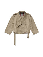 Balenciaga Balenciaga Coat, Beige, Cotton Oversized Double Breasted Belted Trench in Sand