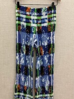 Julia Heuer Julia Heuer Pants, Print, Jack Elastic Waist Hand Pleated Trousers w/ Edgar Print