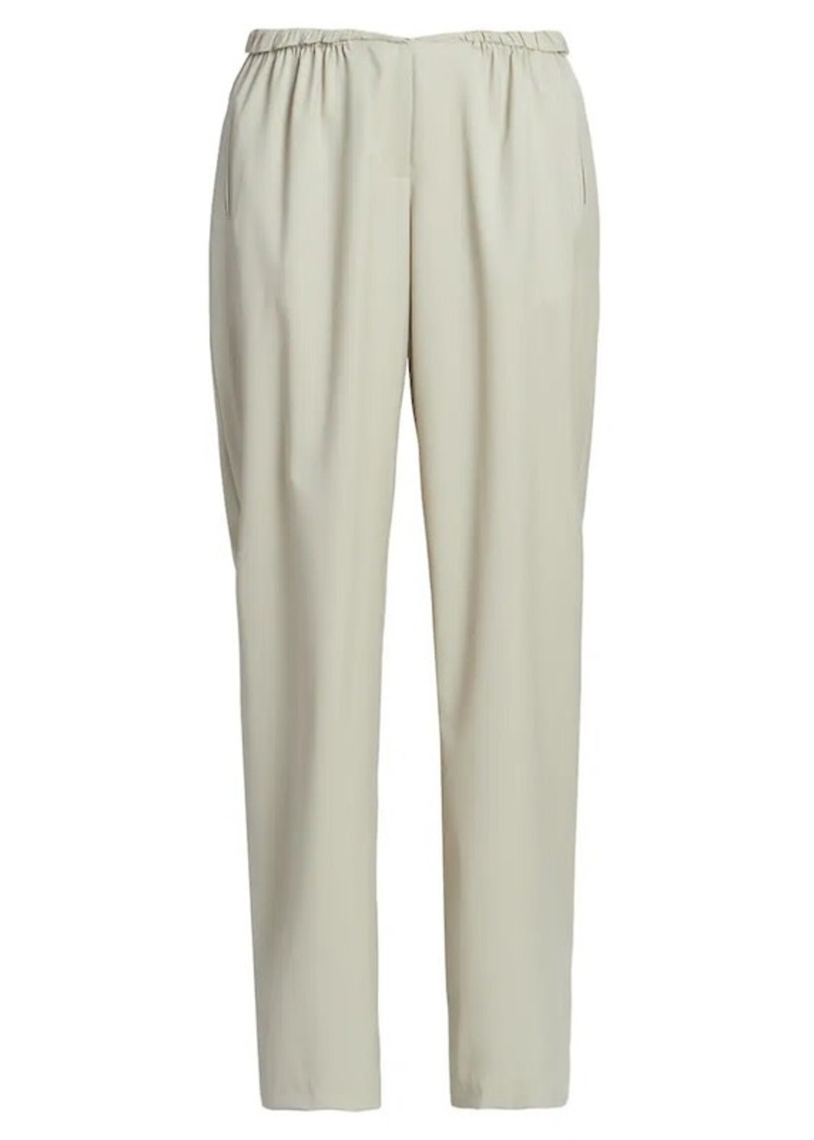 Christopher Esber Christopher Esber Trousers, Beige, Contorta Low Rise Elasticated Waist Wide Leg Pants In Putty