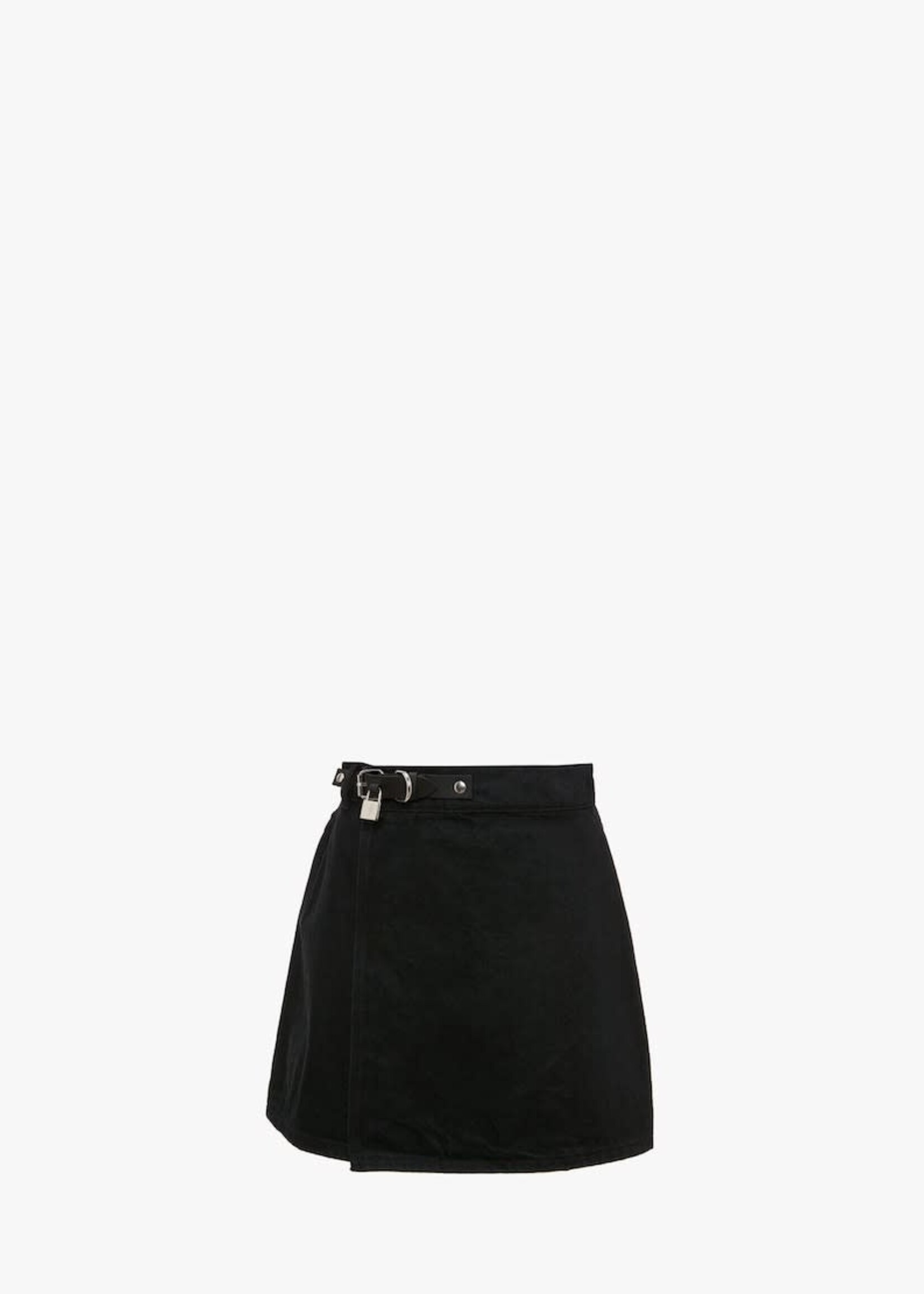 J.W. Anderson J.W. Anderson Skirt, Black, Padlock Strap Mini Folded Skirt