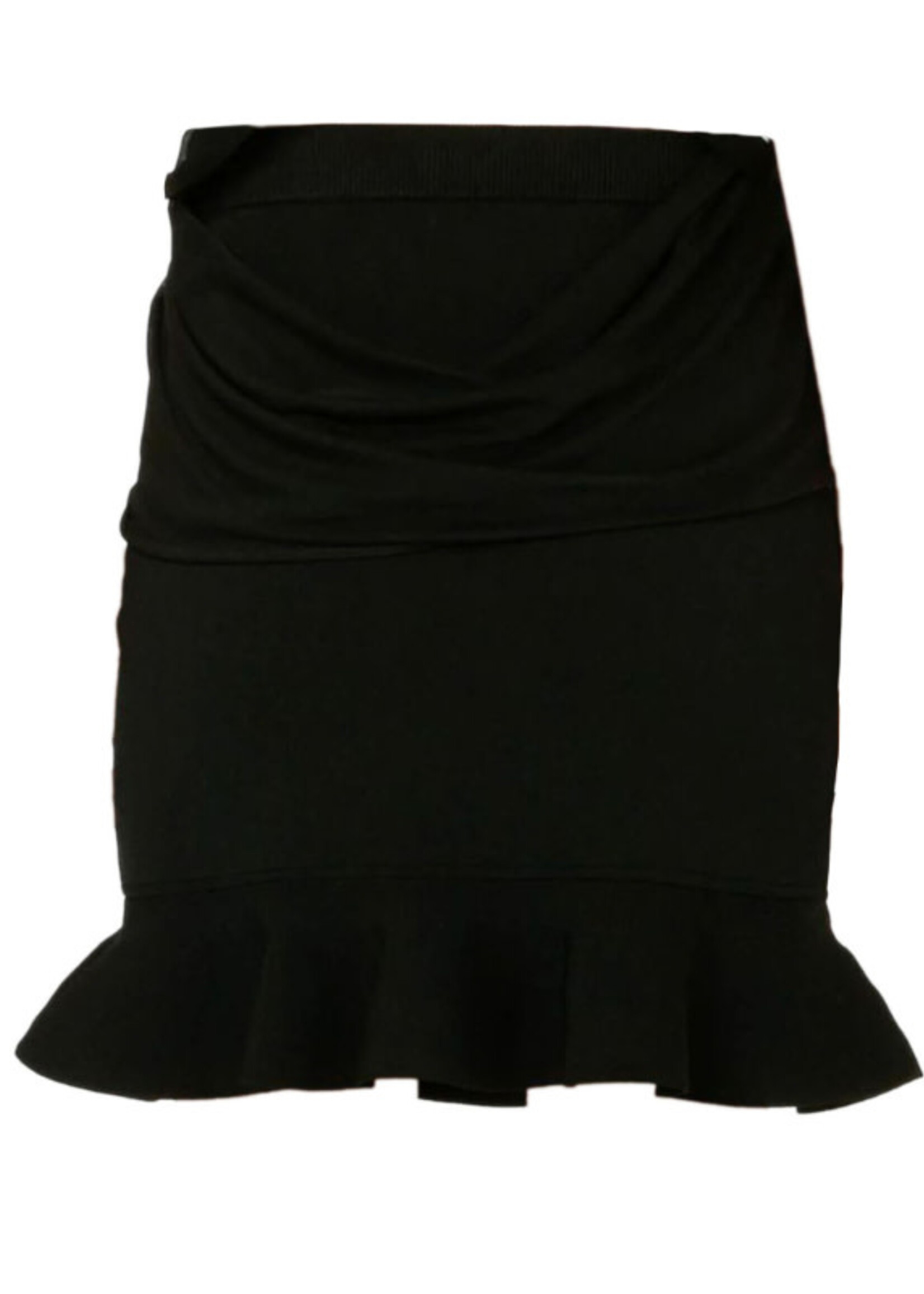 J.W. Anderson J.W. Anderson Skirt, Black, Ruffled Hem Mini Pencil Skirt