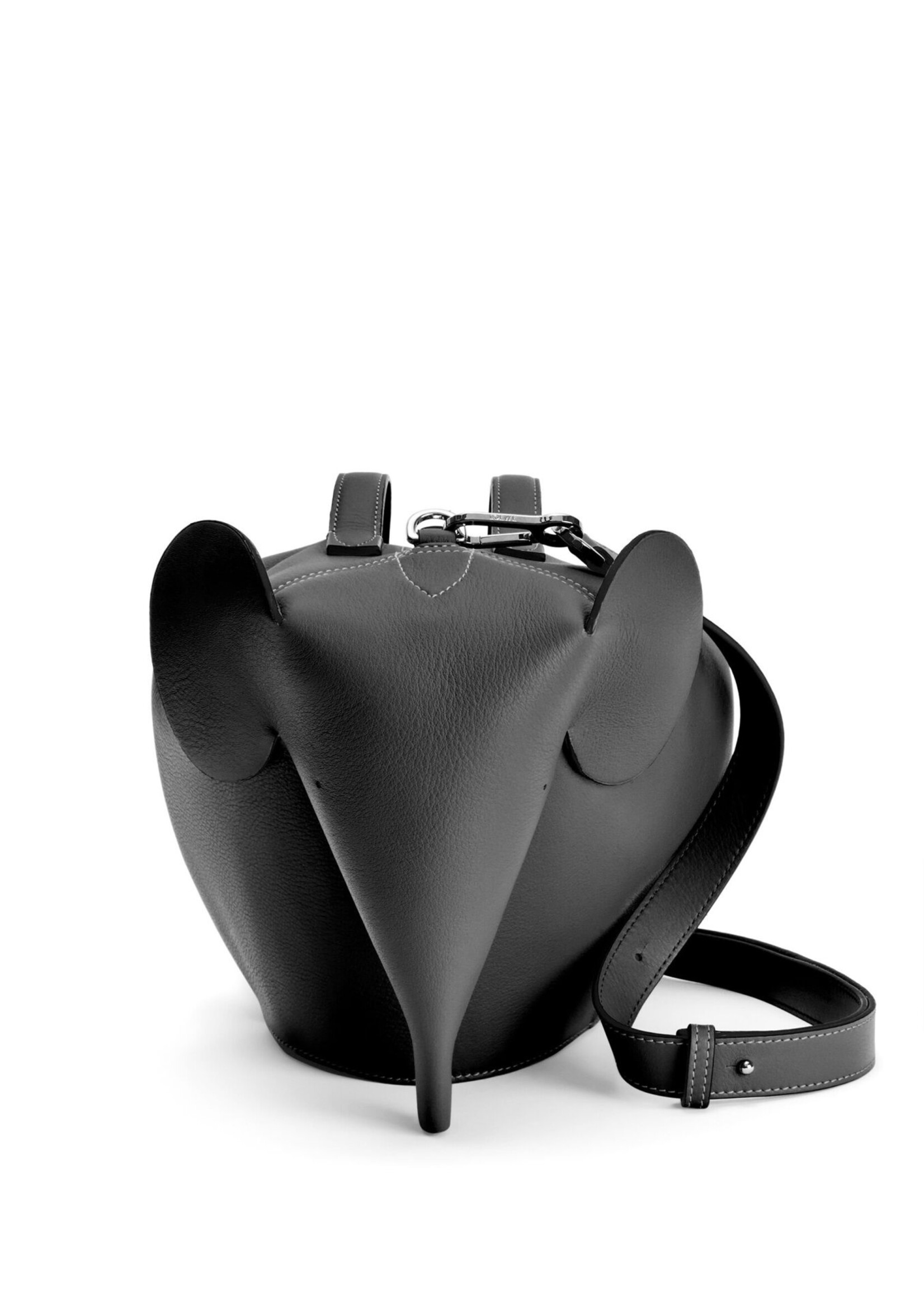 Loewe Loewe Bag, Black, Calf Leather Elephant Large Bag w/ Shoulder Strap