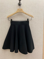 Nina Ricci Nina Ricci Skirt, Black, Wool A-Line Mini Skater Knit Skirt