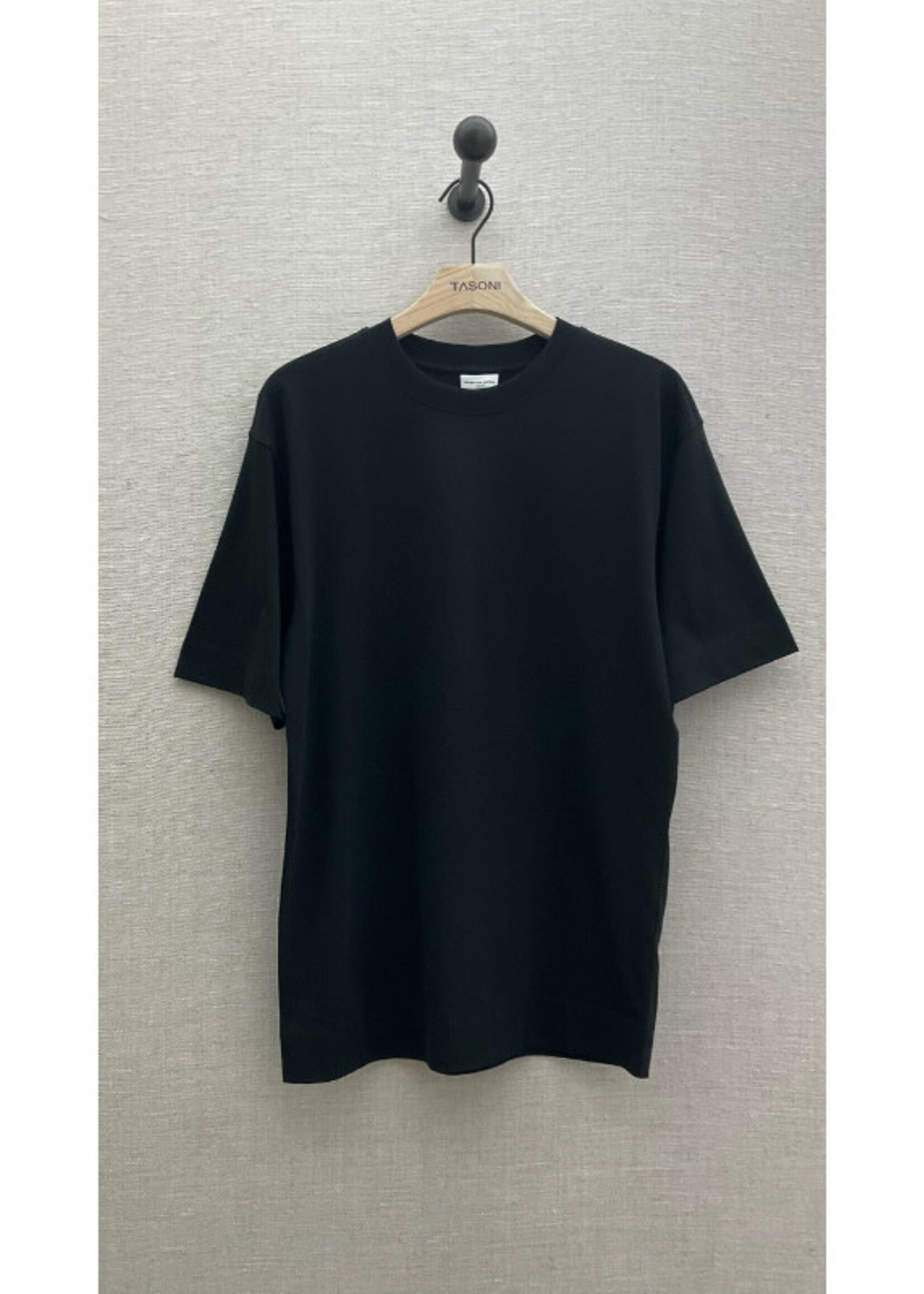 Dries Van Noten Dries Van Noten  T-Shirt, Black, Heli Cotton Crew Neck T-Shirt