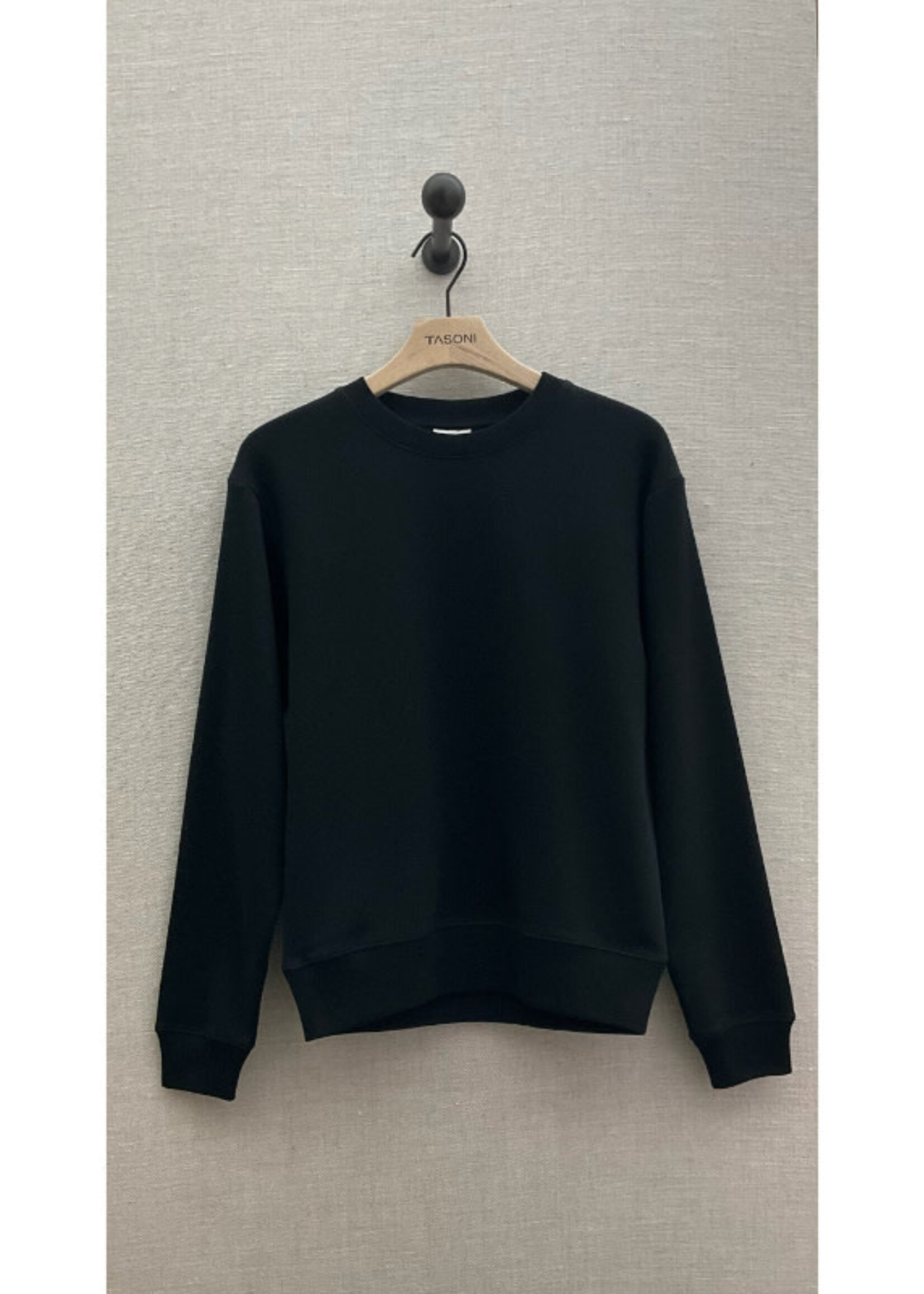 Dries Van Noten Dries Van Noten  Sweatshirt, Black, Haffel Cotton Regular Fit Crew Neck Sweater