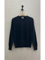 Dries Van Noten Dries Van Noten  Sweatshirt, Navy, Murton Merino Wool Regular Fit Crew Neck Sweater