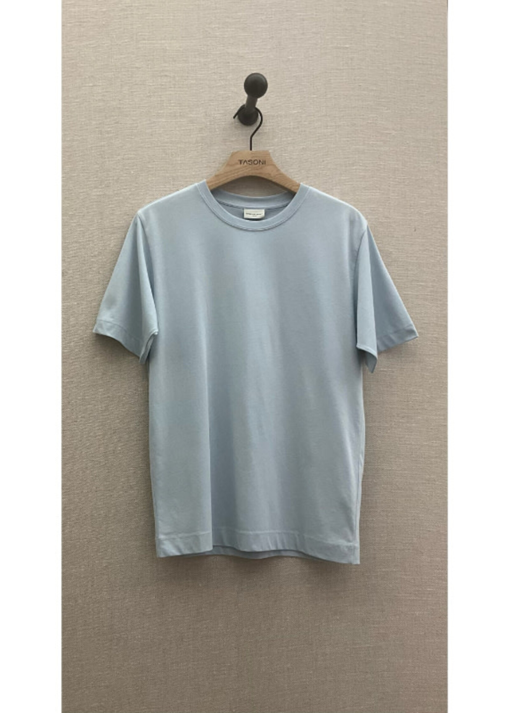 Dries Van Noten Dries Van Noten T-Shirt, Blue, Hertz Cotton Oversized Crew Neck Short Sleeve Jersey T-Shirt In Light Blue