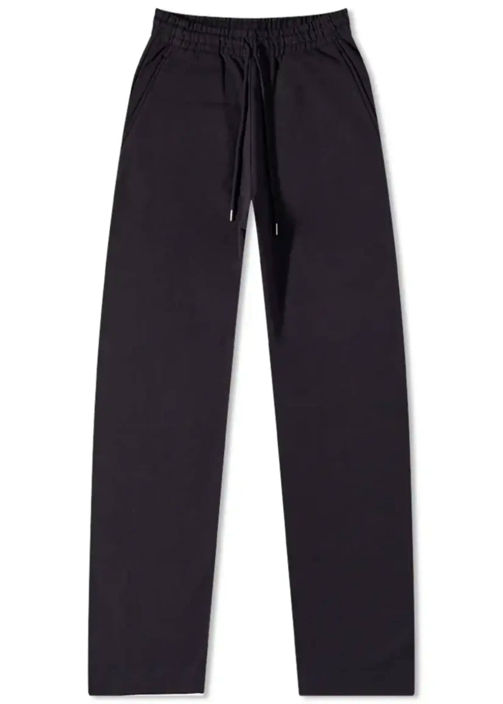Dries Van Noten Dries Van Noten Trousers, Navy, Hamer Cotton Drawstring Waist Straight Leg Pants In Navy