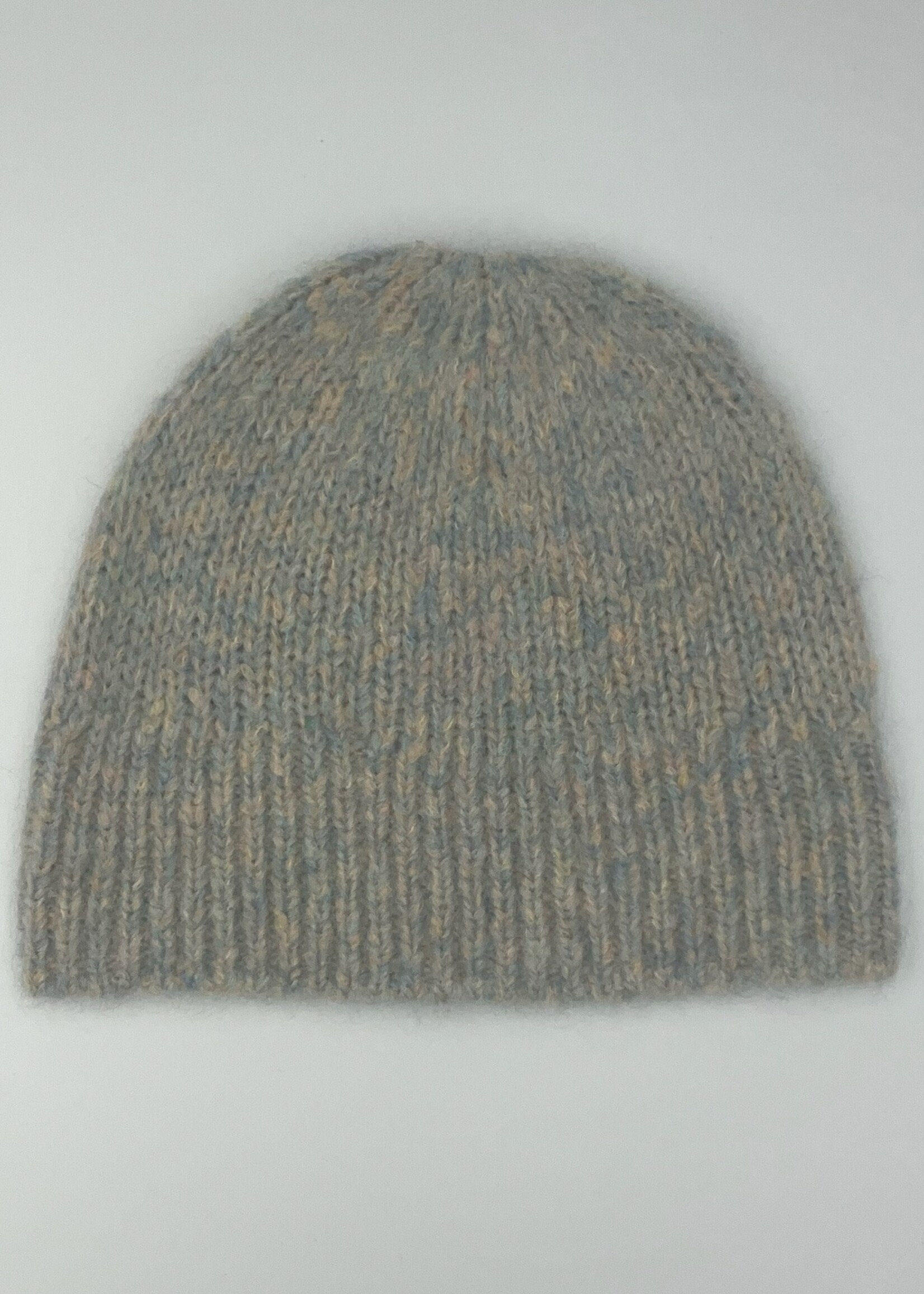 Dries Van Noten Dries Van Noten Hat, Multi, Moss Wool Mix Beanie Hat In Light Blue & Multicolour