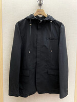 Loewe Loewe Jacket, Black, Hooded Zip Up Waterproof Jacket