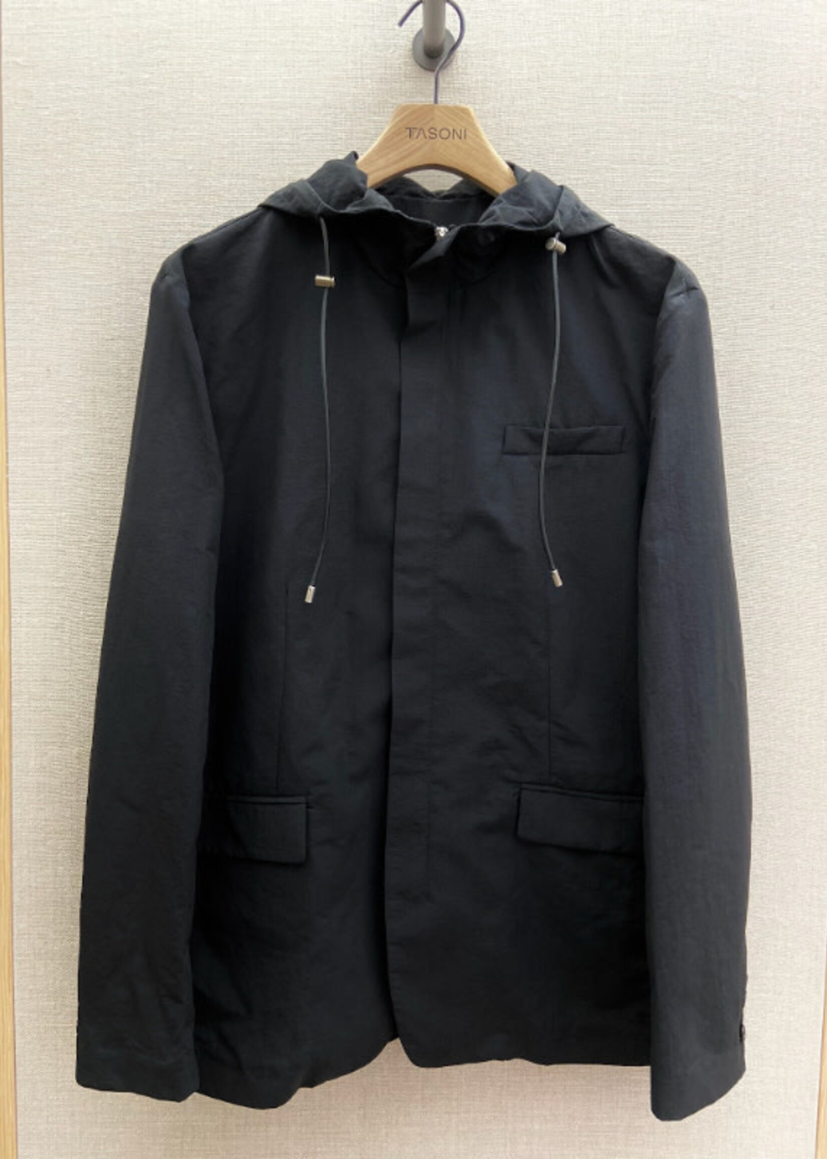 Loewe Loewe Jacket, Black, Hooded Zip Up Waterproof Jacket