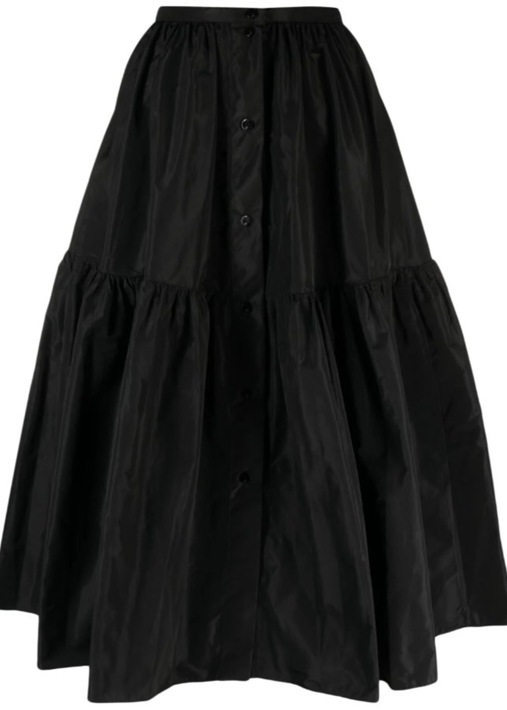 Patou Patou Skirt, Black, Maxi Volume A-Line Button Up Skirt