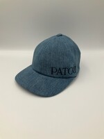 Patou Patou Hat, Blue, Patou Embroidered Cap in Ice Blue