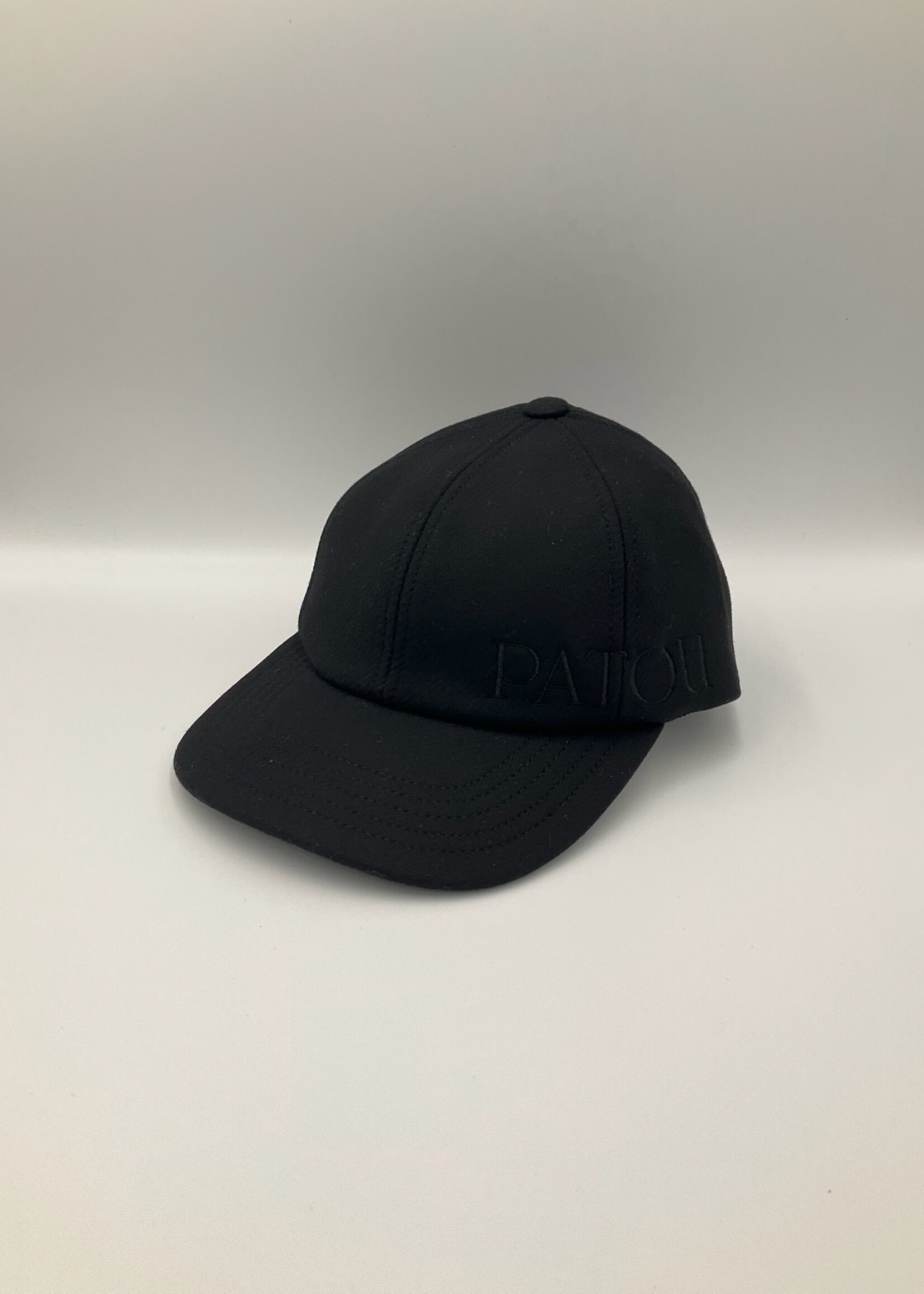 Patou Patou Hat, Black, Patou Embroidered Cap